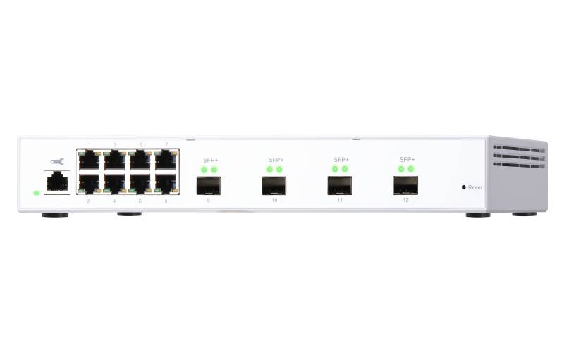 Rca Informatique - image du produit : QSW-M408S SWITCH 8 PORT 1GBPS 4 PORT 10GBE SFP+ WMSW