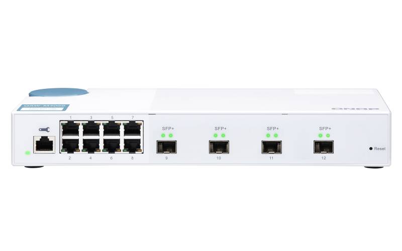 Rca Informatique - Image du produit : QSW-M408S SWITCH 8 PORT 1GBPS 4 PORT 10GBE SFP+ WMSW