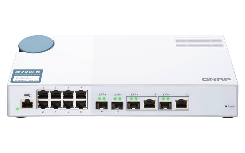 Rca Informatique - image du produit : QSW-M408-2C SWITCH 8PORT 1GBPS 2X 0G SFP+NBASE 2X10G SFP+ WMSW