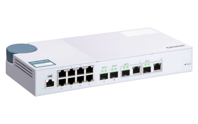 Rca Informatique - image du produit : QSW-M408-2C SWITCH 8PORT 1GBPS 2X 0G SFP+NBASE 2X10G SFP+ WMSW