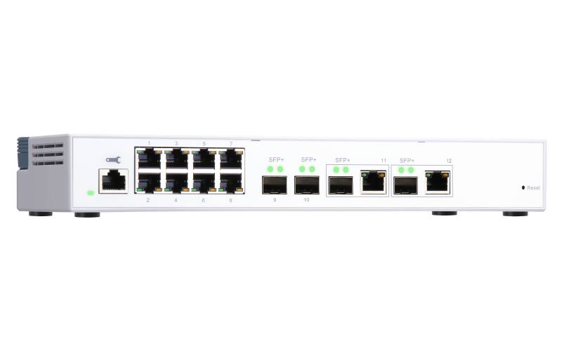 Rca Informatique - image du produit : QSW-M408-2C SWITCH 8PORT 1GBPS 2X 0G SFP+NBASE 2X10G SFP+ WMSW