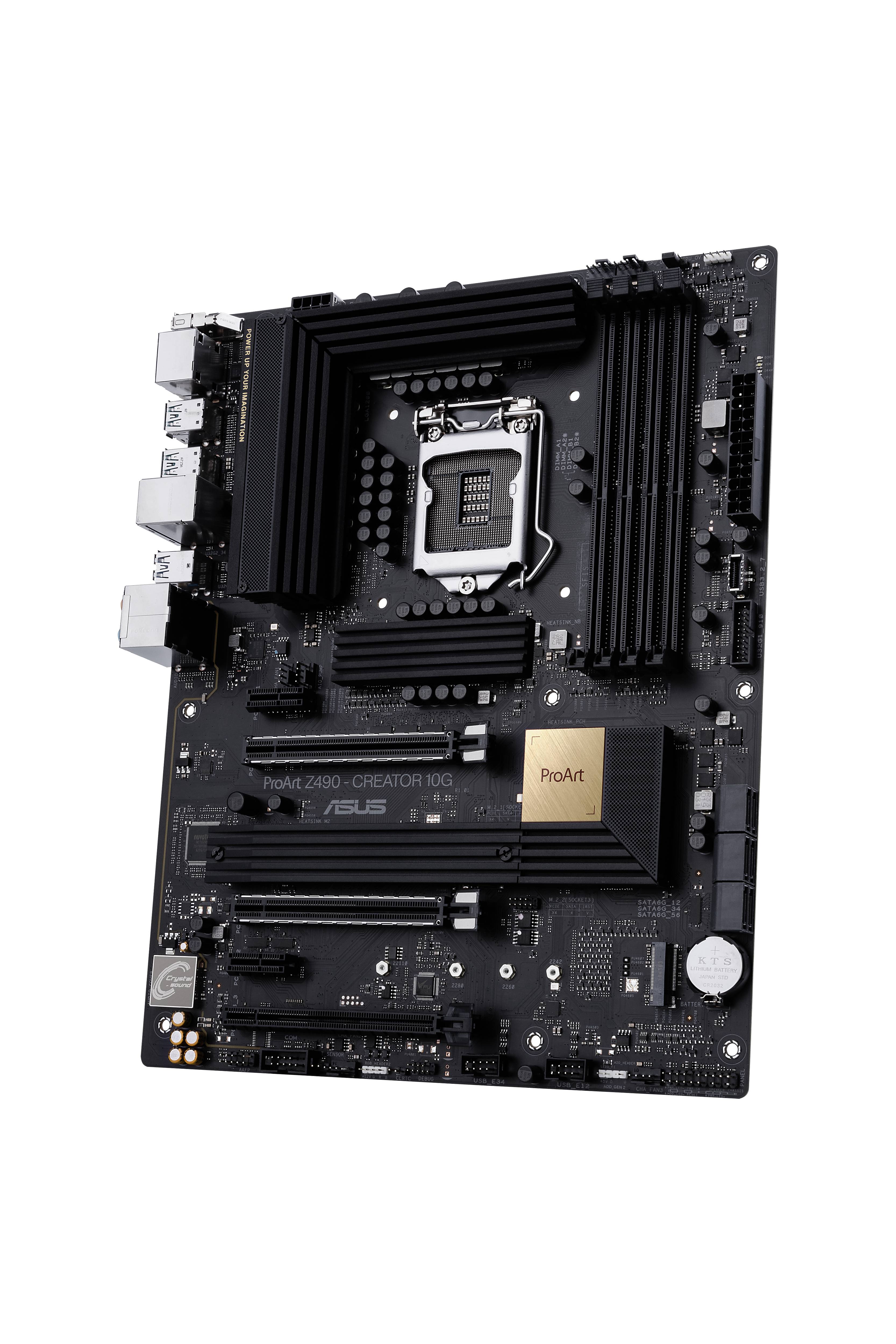 Rca Informatique - image du produit : PROART Z490-CREATOR 10G ATX +GLN+U3.2+M2 SATA6+4XDDR4