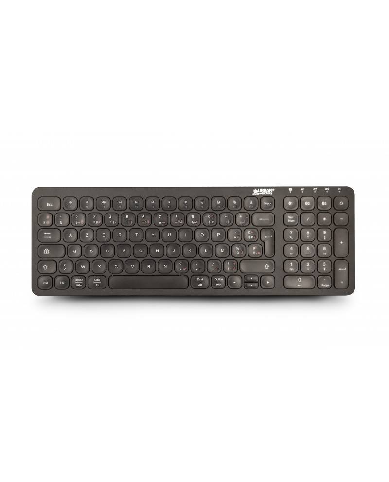 Rca Informatique - image du produit : COMPACT BLUETOOTH KEYBOARD WITH RECHARGEABLE BATTERY