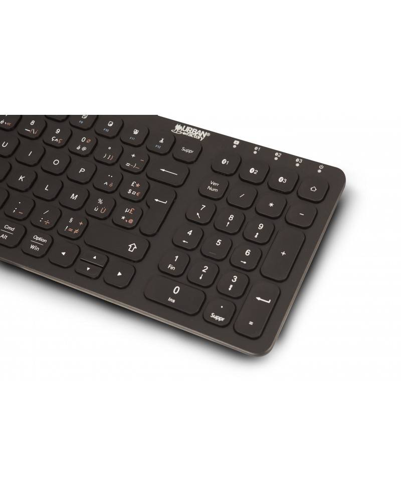 Rca Informatique - image du produit : COMPACT BLUETOOTH KEYBOARD WITH RECHARGEABLE BATTERY