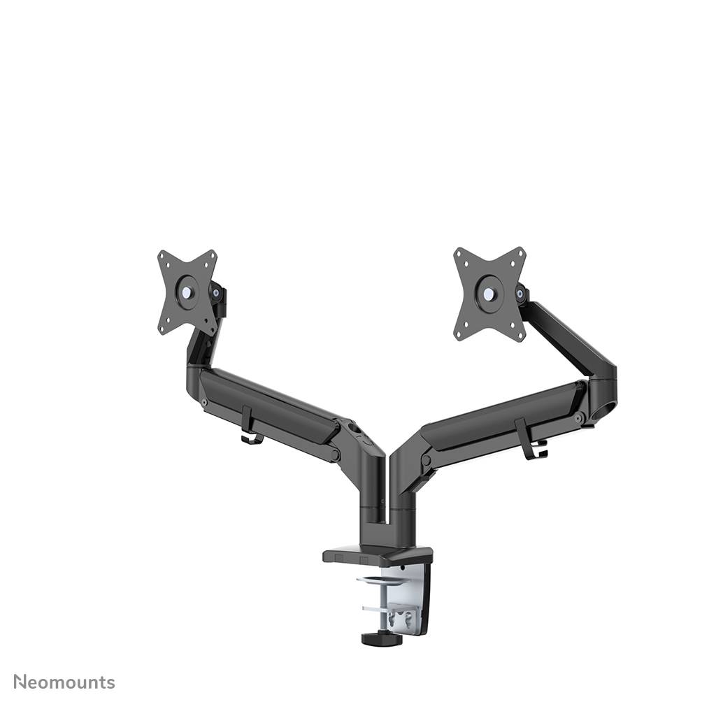 Rca Informatique - image du produit : NEWSTAR DESK MOUNT ULTRA FLAT (CLAMP/GROMMET) BLACK 17-27IN