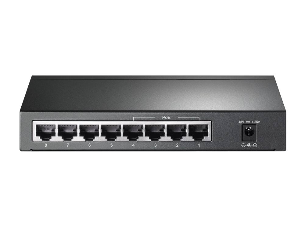 Rca Informatique - image du produit : 8-PORT GIGABIT DSKTP POE SWTCH 8X 10/100/1000MBPS RJ45 PORTS