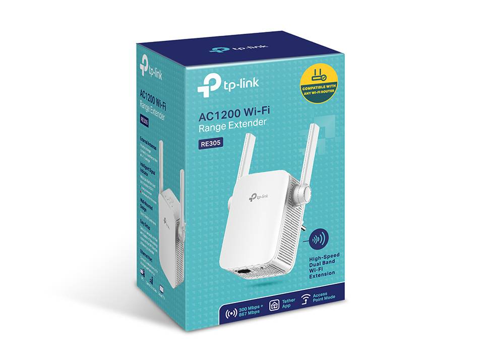 Rca Informatique - image du produit : AC1200 DUAL B WRLS WALL PLUGGED RANGE EXTENDER MEDIATEK 867MBPS