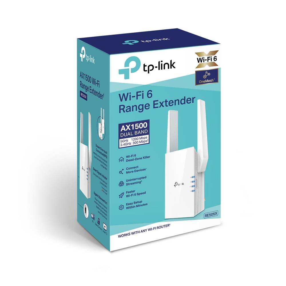 Rca Informatique - image du produit : AX1500 WI-FI 6 RANGE EXTENDER WALL PLUGGED WPS