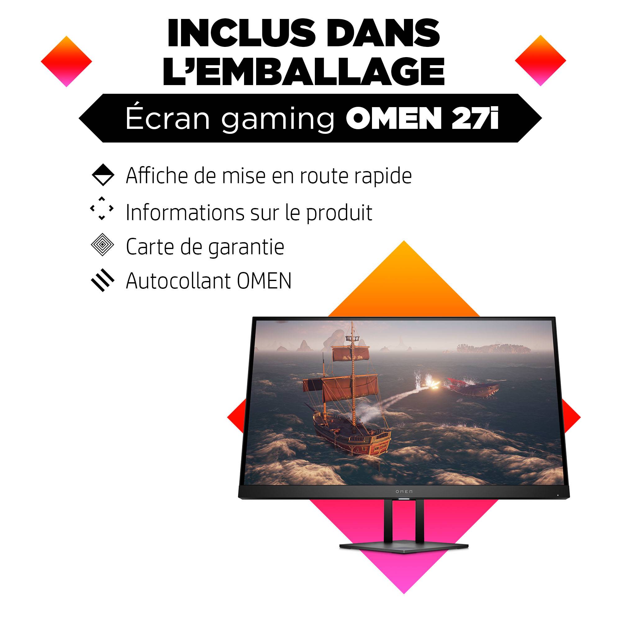 Rca Informatique - image du produit : 27IN IPS 2560X1440 16:9 1MS OMEN 1000:1 USB