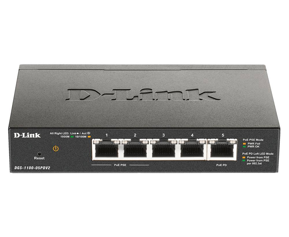 Rca Informatique - Image du produit : 5-PORT GIGABIT POE SMART SWITCH POE-POWERED