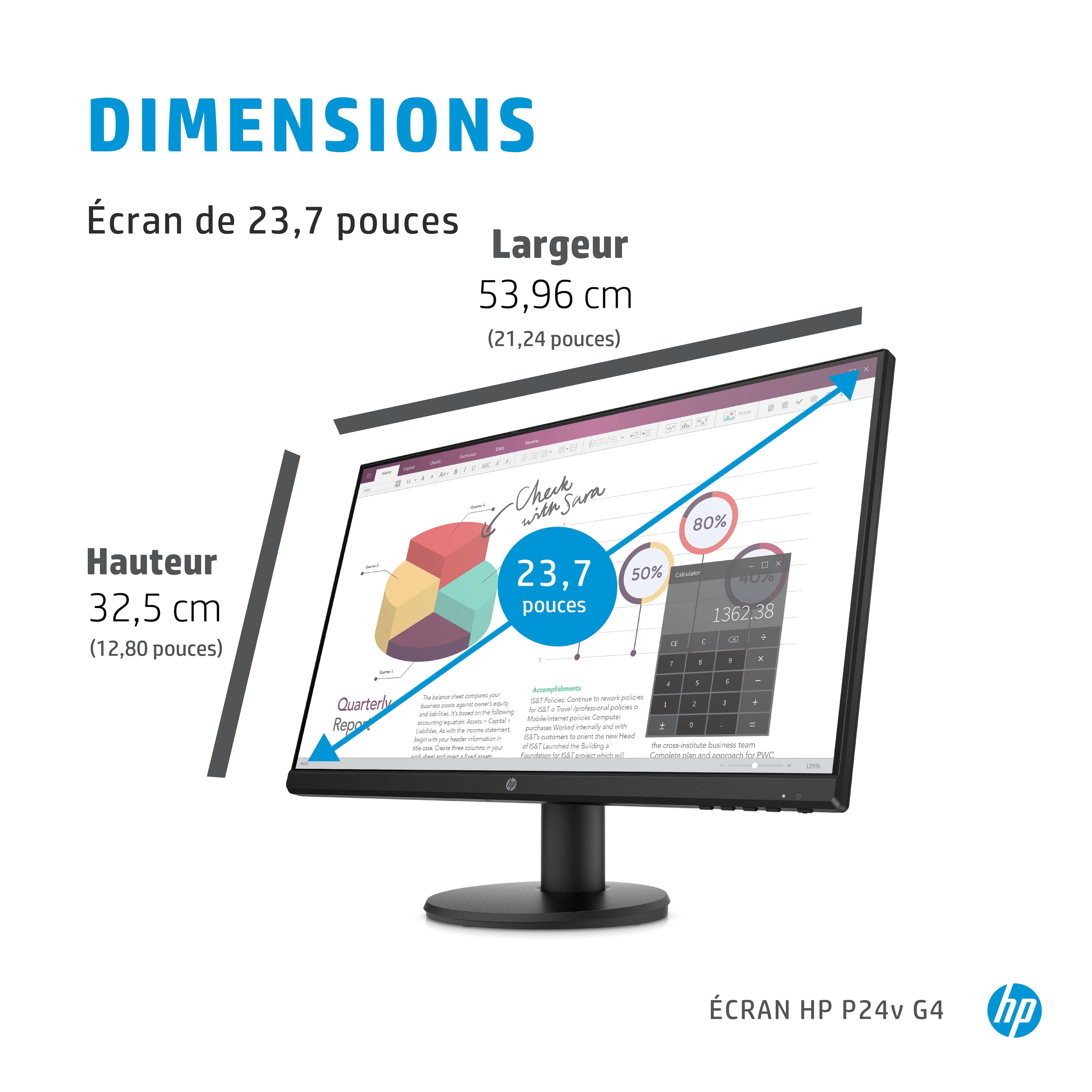 Rca Informatique - image du produit : HP P24V G4 FHD MONITOR IN