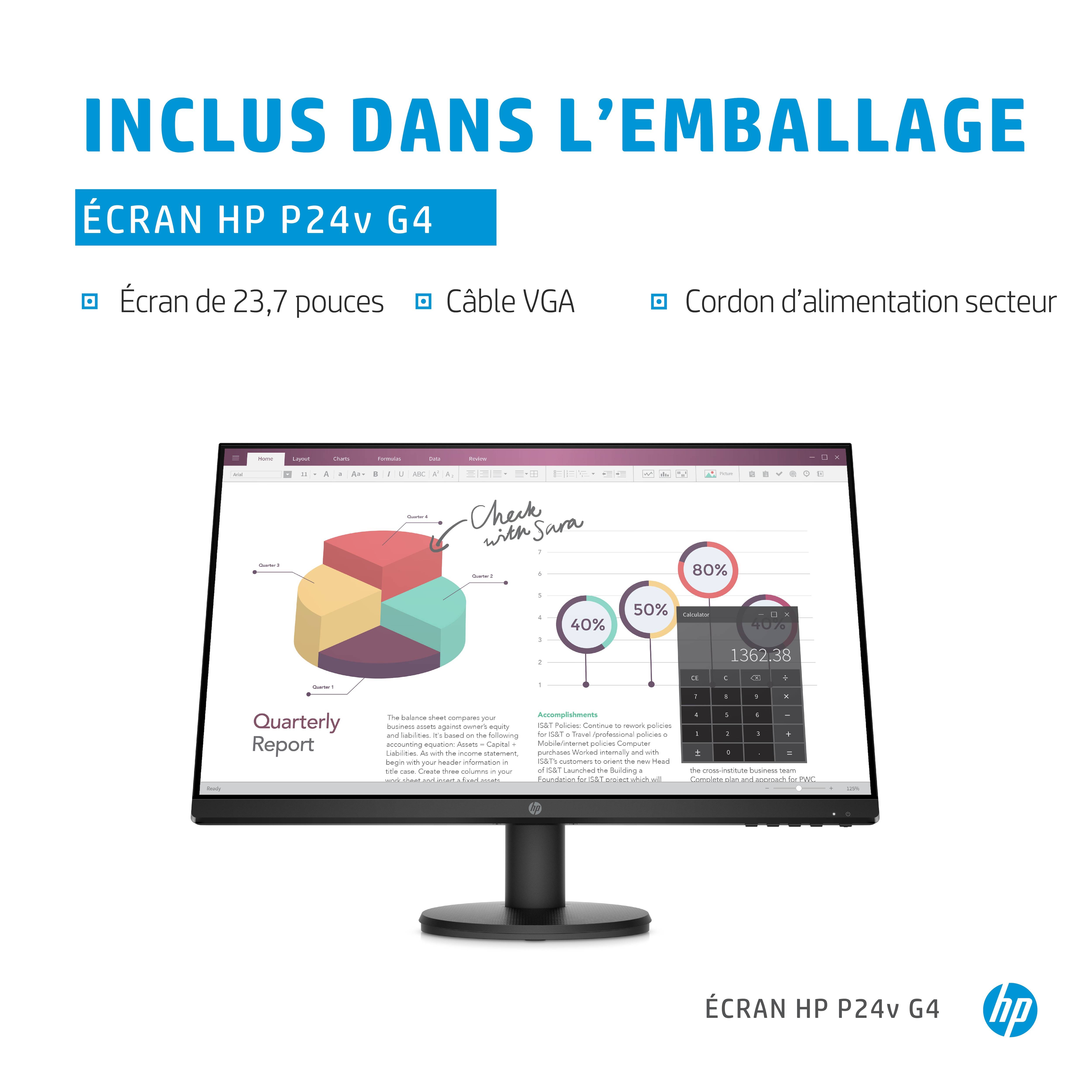 Rca Informatique - image du produit : HP P24V G4 FHD MONITOR IN