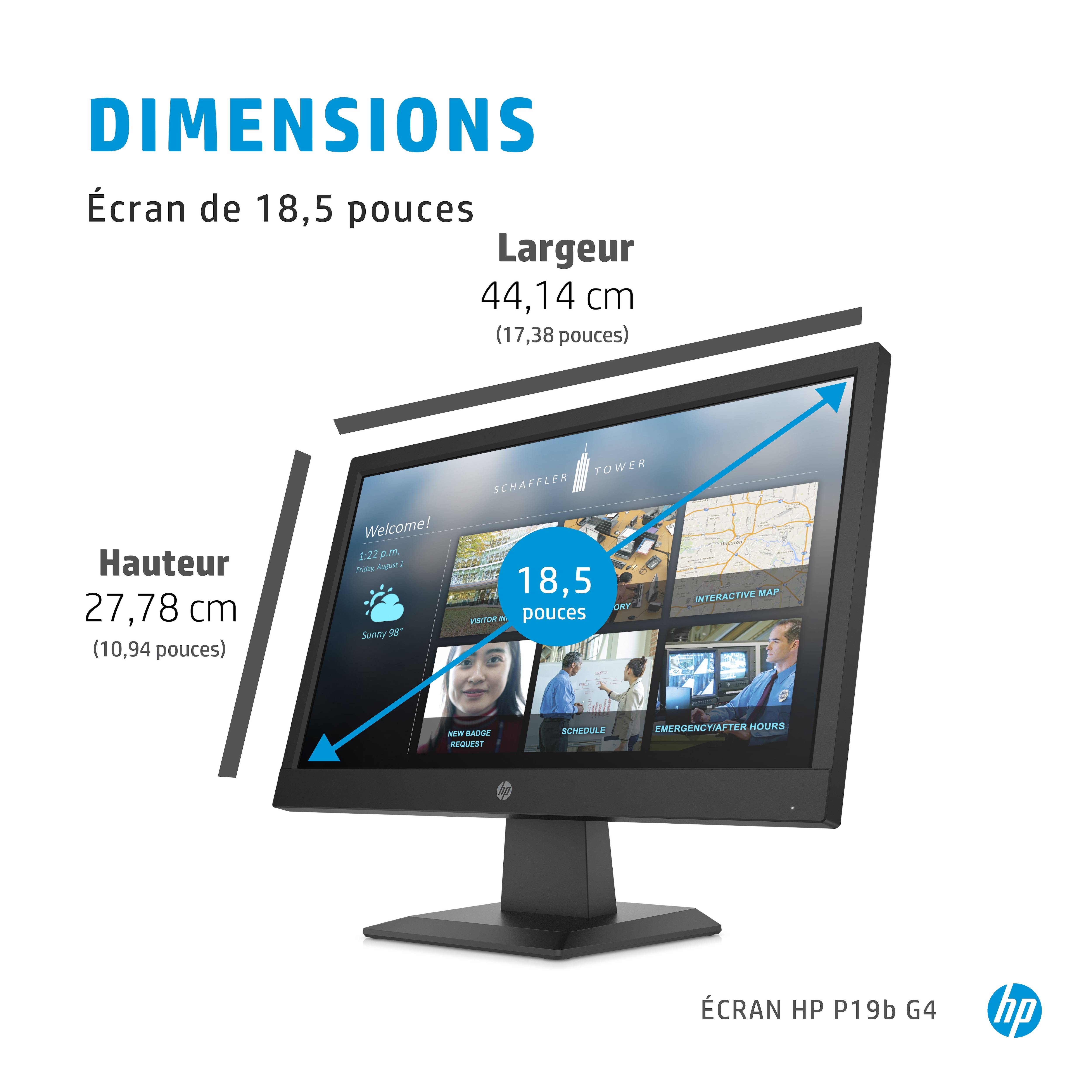 Rca Informatique - image du produit : HP P19B G4 WXGA MONITOR IN