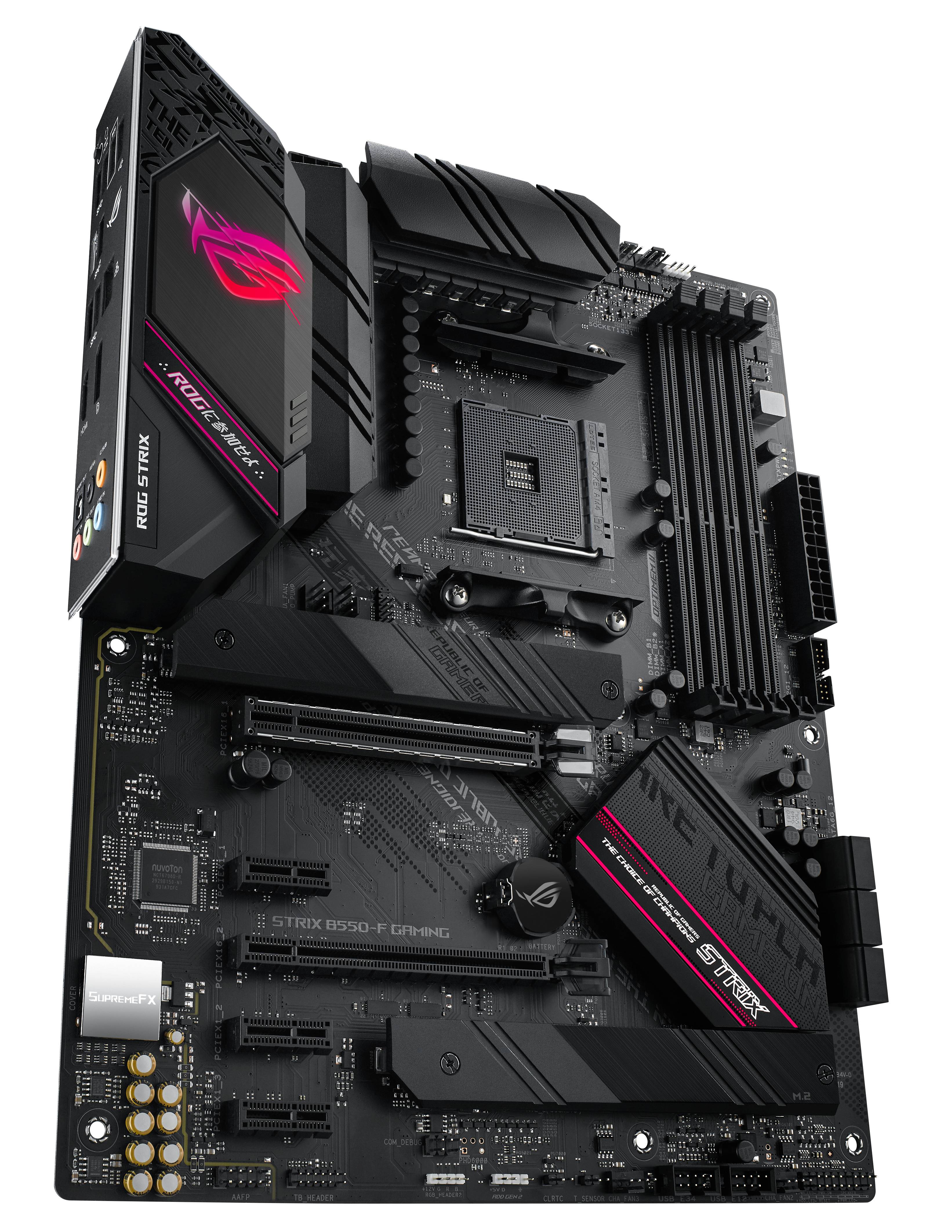 Rca Informatique - image du produit : ROG STRIX B550-F GAMING ATX +2GLN+U3.2+M2 SATA6+4XDDR4