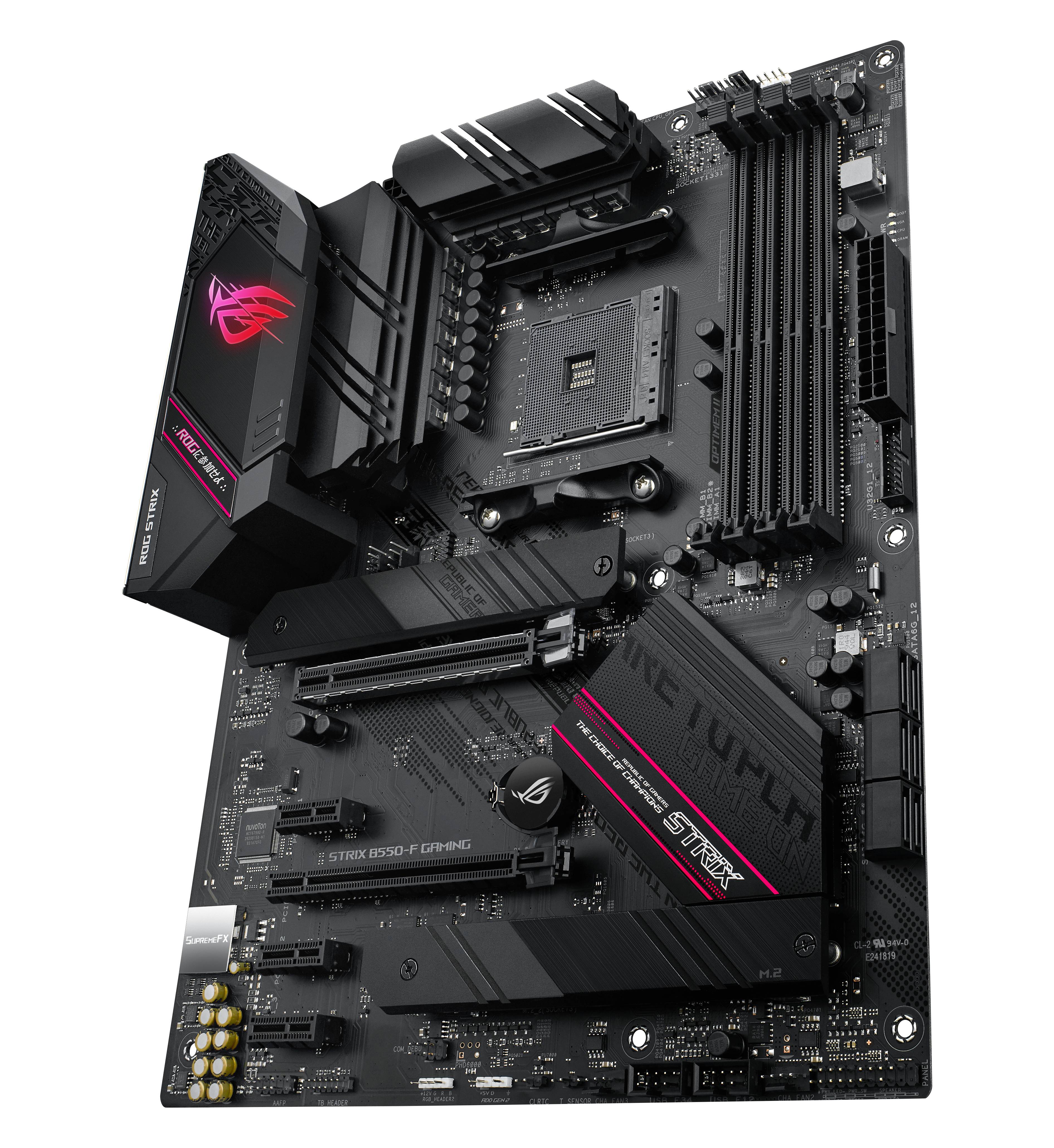 Rca Informatique - image du produit : ROG STRIX B550-F GAMING ATX +2GLN+U3.2+M2 SATA6+4XDDR4