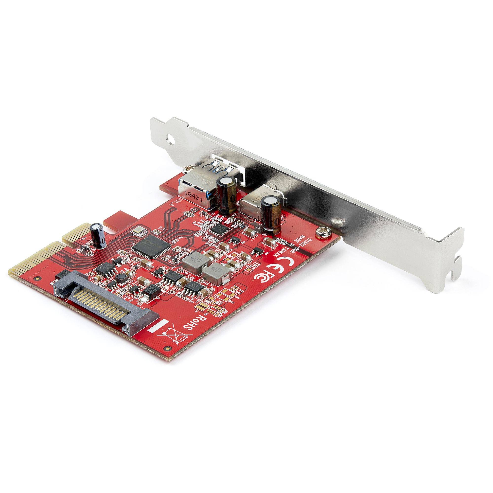 Rca Informatique - image du produit : 2-PORT 10GBPS USB-A/USB-C PCIE CARD USB 3.1 GEN 2 PCI EXPRESS