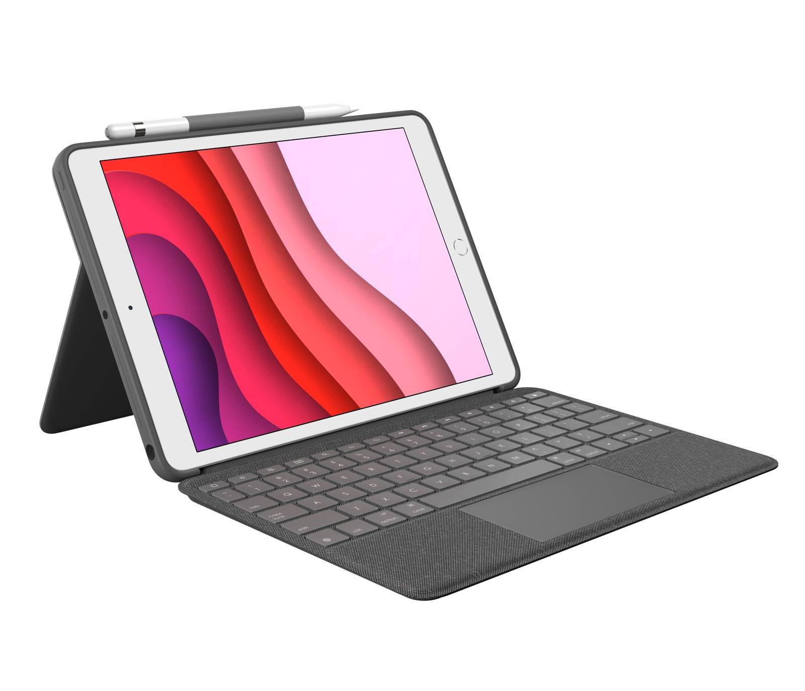 Rca Informatique - Image du produit : COMBO TOUCH F/ IPAD 7TH AND 8TH GENERATION GRAPHITE FRA CENTRAL