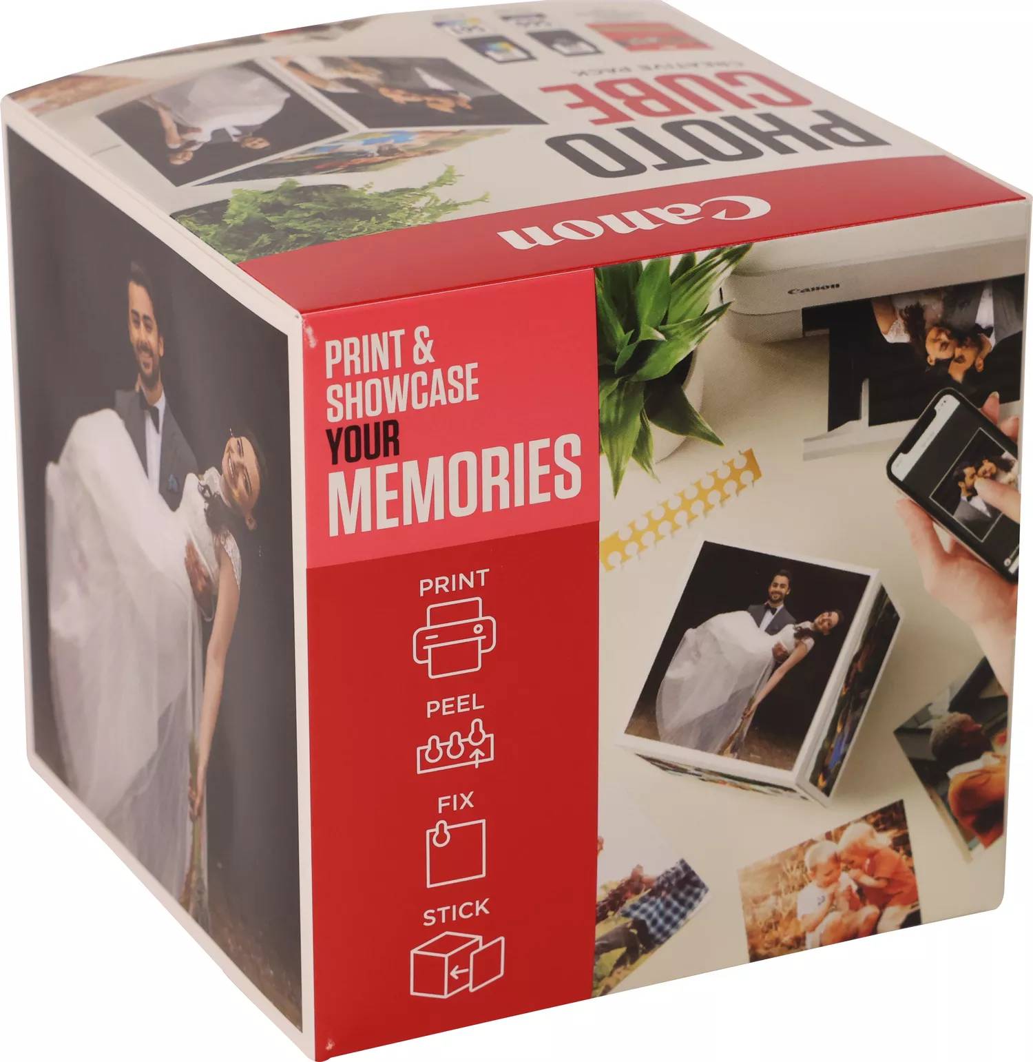 Rca Informatique - image du produit : PG-560/CL-561 PHOTO CUBE CREATIVE PACK WHITE PINK (5X5 PH