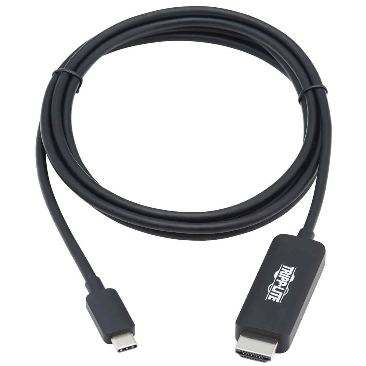 Rca Informatique - image du produit : USB-C TO HDMI ADAPTER CABLE M/M 4K 4:4:4 THUNDERBOLT 3 COMPATIBL