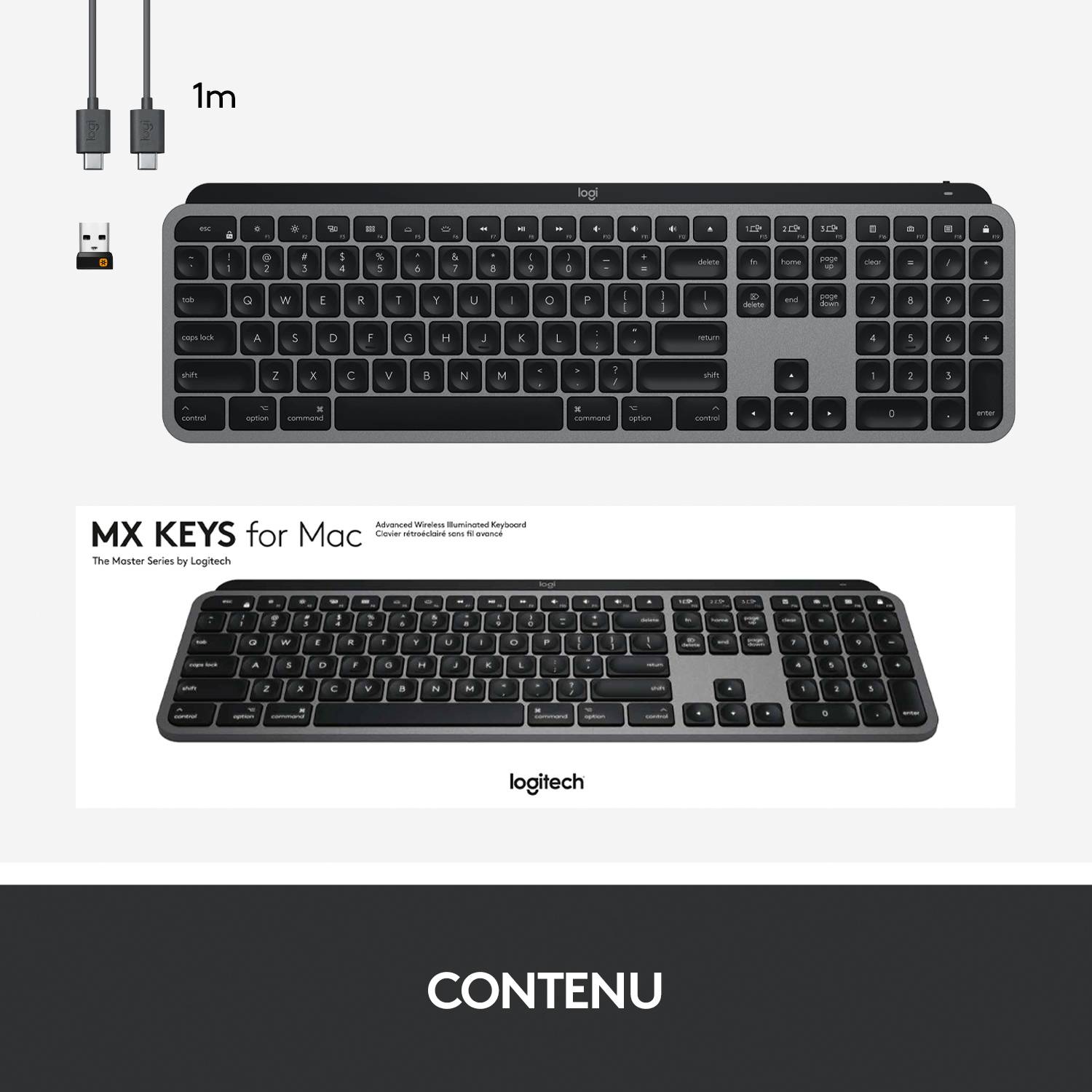 Rca Informatique - image du produit : MXKEYSMAC ADVA.WRLS ILLUMI.KEYB SPACE GREY FRA EMEA