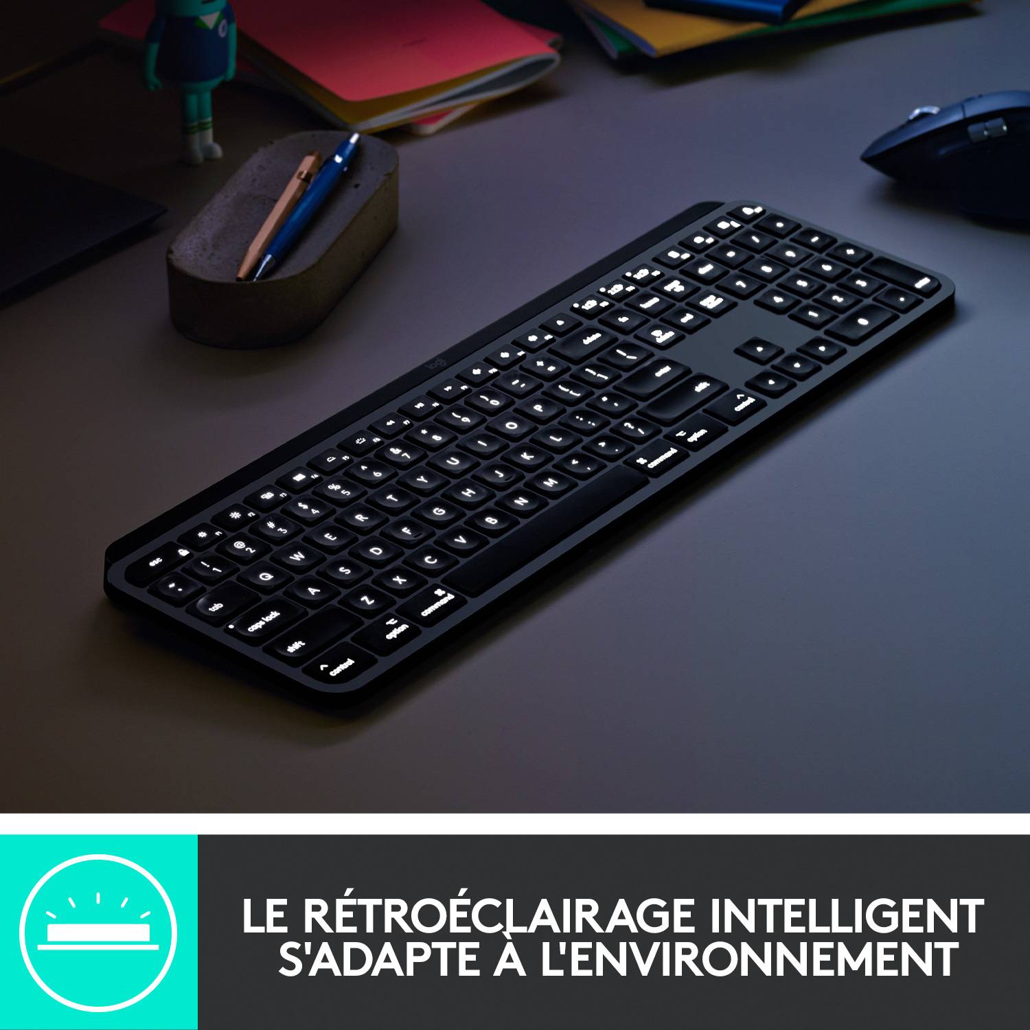 Rca Informatique - image du produit : MXKEYSMAC ADVA.WRLS ILLUMI.KEYB SPACE GREY FRA EMEA