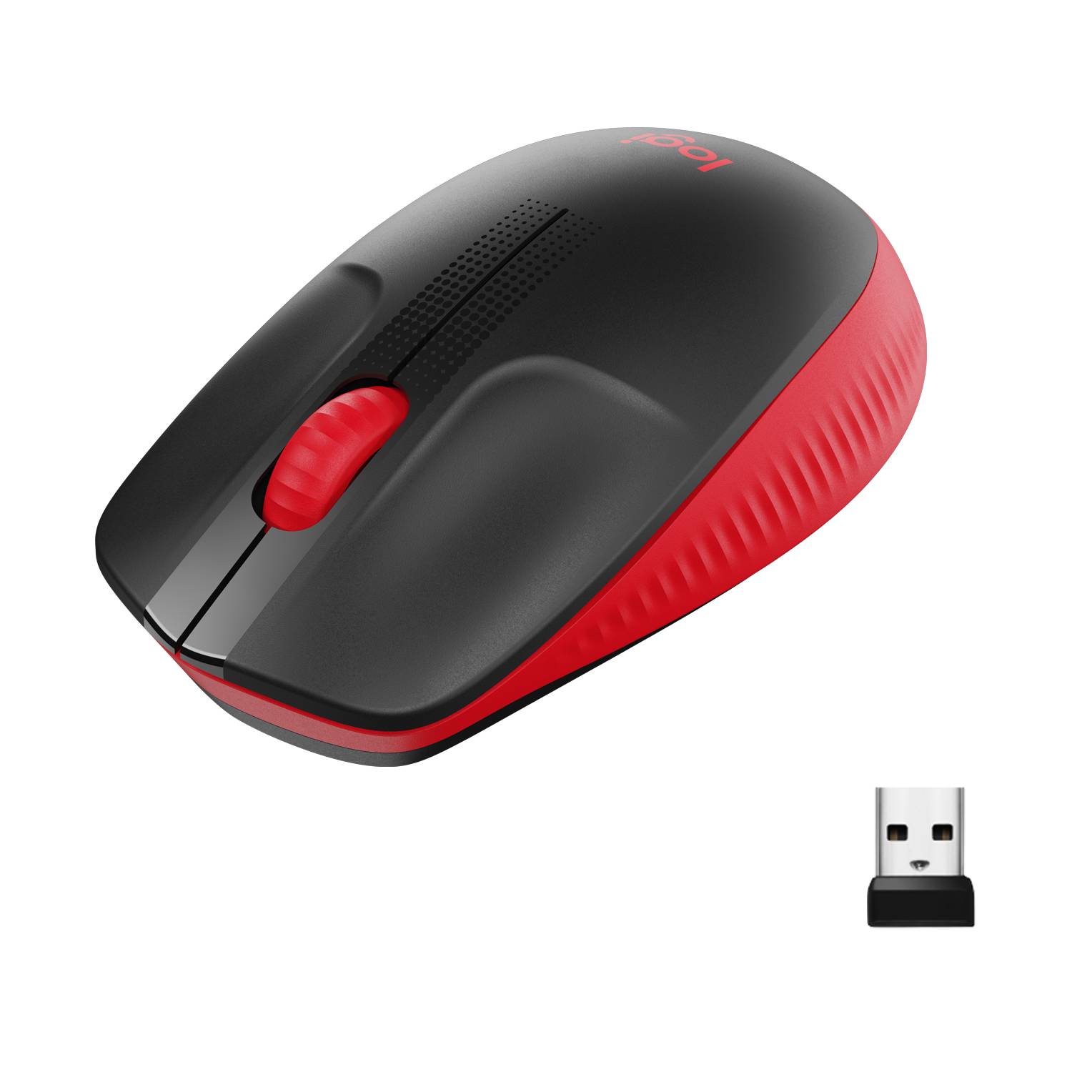 Rca Informatique - image du produit : M190 FULL-SIZE WIRELESS MOUSE RED EMEA