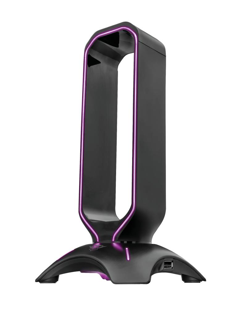 Rca Informatique - Image du produit : CINTAR RGB GAMING STAND FOR HEADSET WITH 2 USB PORTS