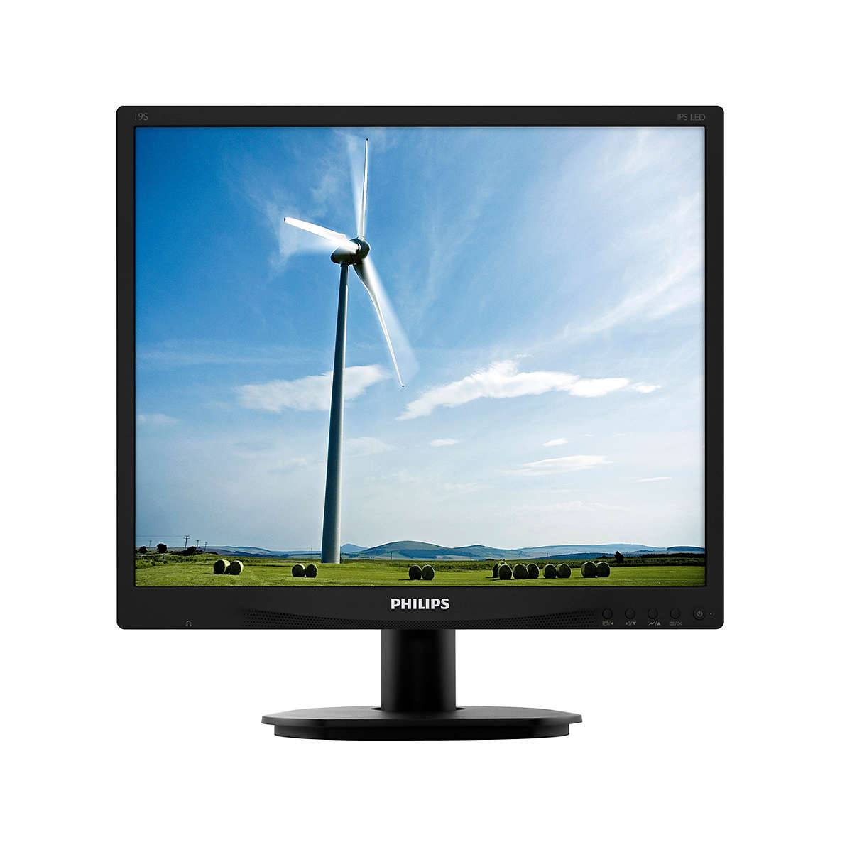 Rca Informatique - image du produit : 19S4QAB/00 19IN IPS-ADS SXGA 250CD/5MS/VGA/DVI-D