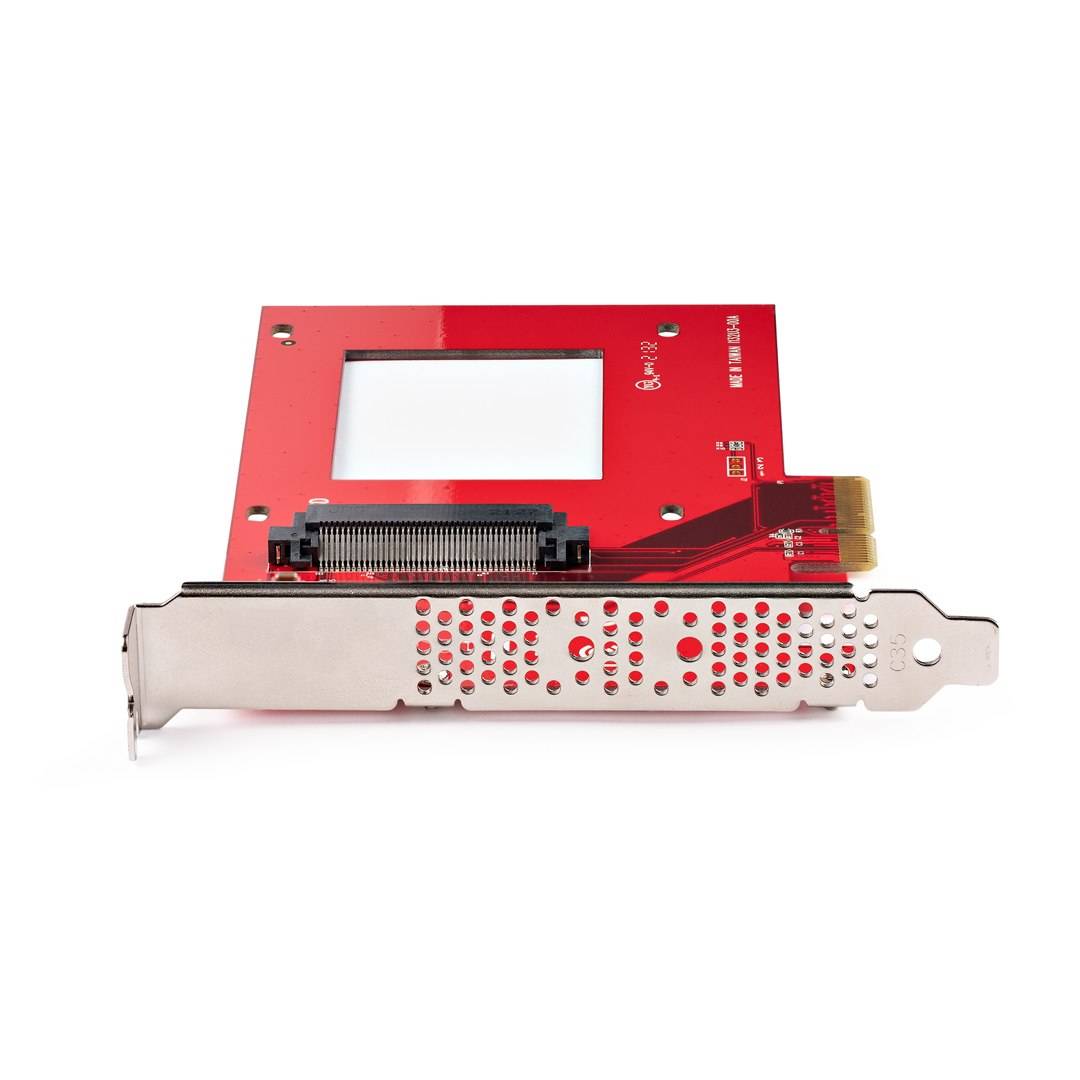 Rca Informatique - image du produit : U.3 TO PCIE ADAPTER CARD - PCI EXPRESS 4.0 U.3 NVME SSDS