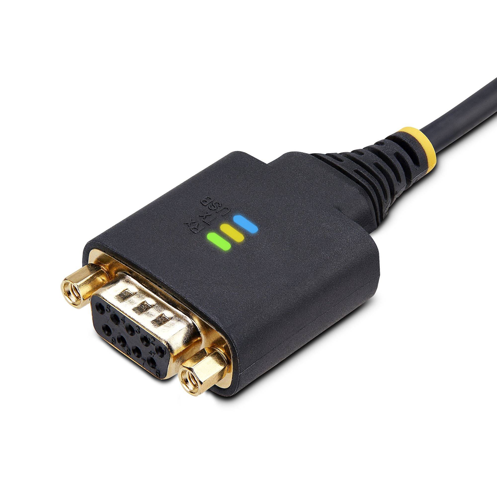 Rca Informatique - image du produit : USB TO SERIAL DCE CABLE USB TO NULL MODEM SERIAL ADAPTER