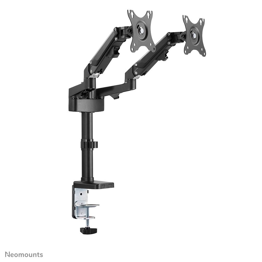 Rca Informatique - image du produit : NEWSTAR DESK POLE MOUNT (CLAMP/GROMMET) BLACK 17-27IN