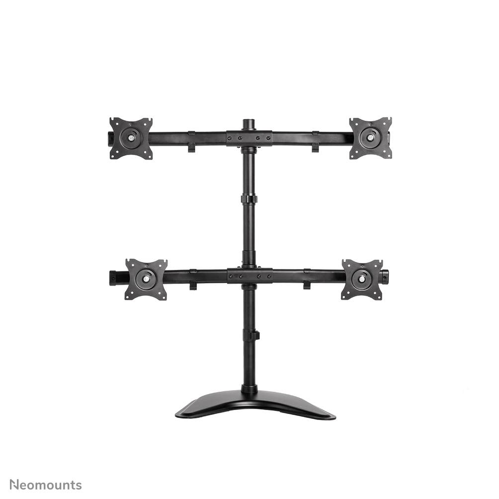 Rca Informatique - image du produit : DESK MOUNT QUAD 10-27IN BLACK STND/CLMP/GRM.M32KG.75X75TO100X1