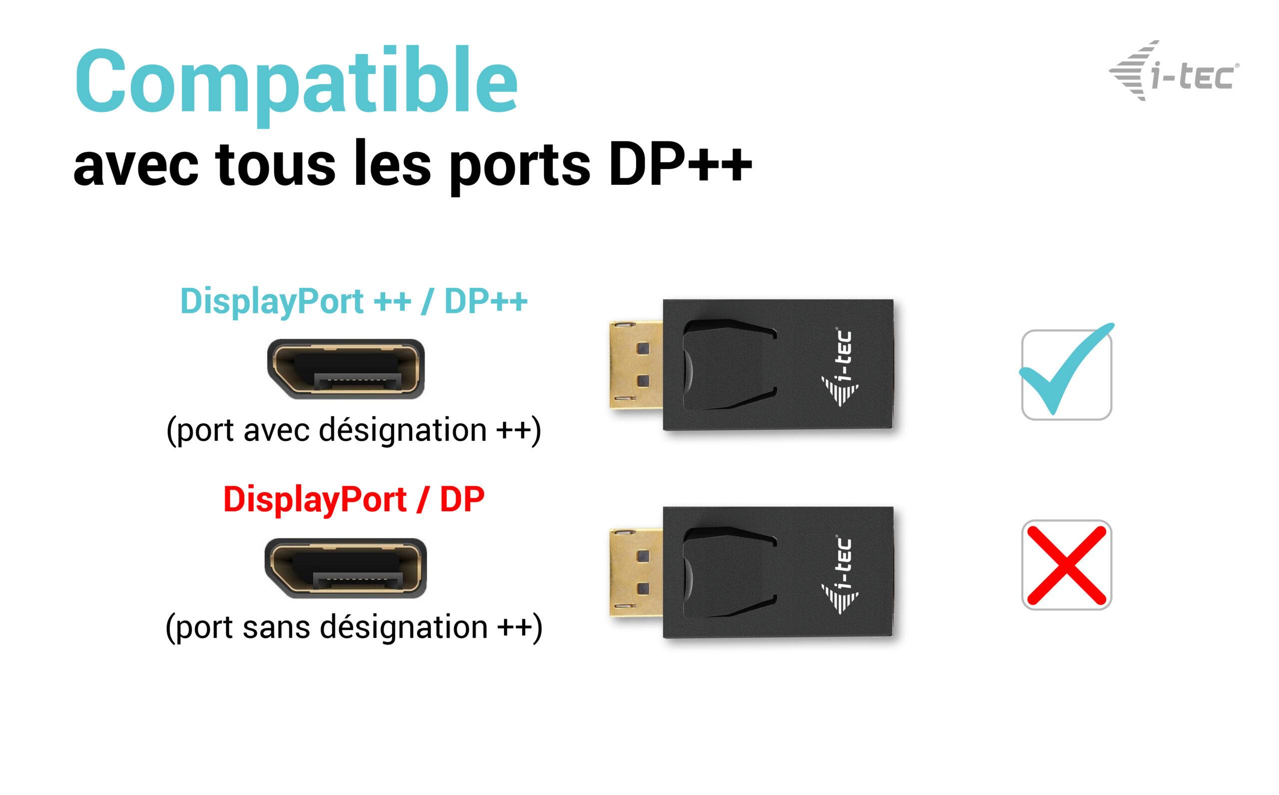 Rca Informatique - image du produit : PASSIVE DISPLAYPORT TO HDMI ADAPTER (MAX 4K/30HZ)