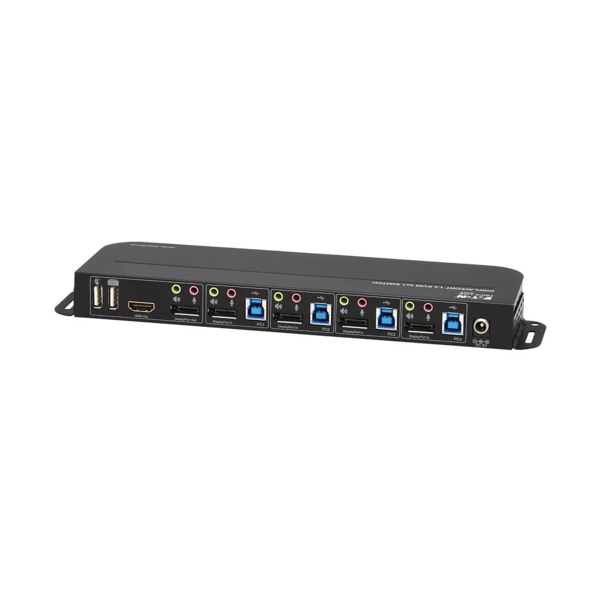 Rca Informatique - image du produit : 4PT DSPLYPRT/USB KVM SWITCH 4K 60HZ HDR HDCP 2.2DP 1.4USB SHARE