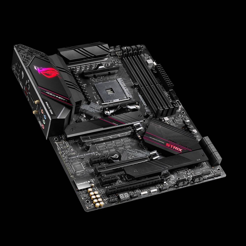 Rca Informatique - image du produit : ROG STRIX B550-E GAMING ATX +2GLN+U3.2+M2 SATA6+4XDDR4