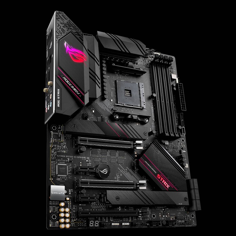 Rca Informatique - image du produit : ROG STRIX B550-E GAMING ATX +2GLN+U3.2+M2 SATA6+4XDDR4