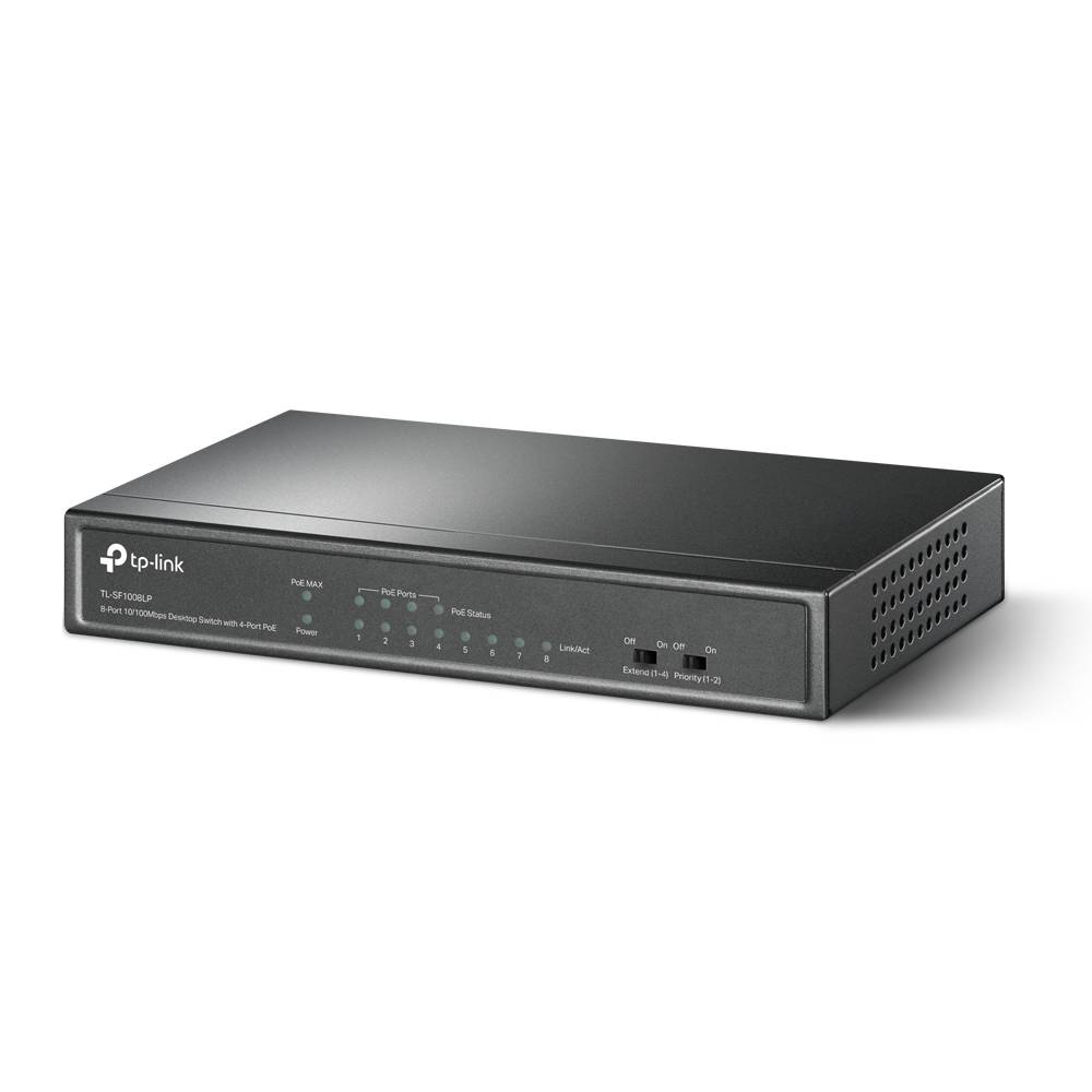 Rca Informatique - image du produit : 8-PORT 10/100 MBPS DESKTOP SWITCH WITH 4-PORT POE