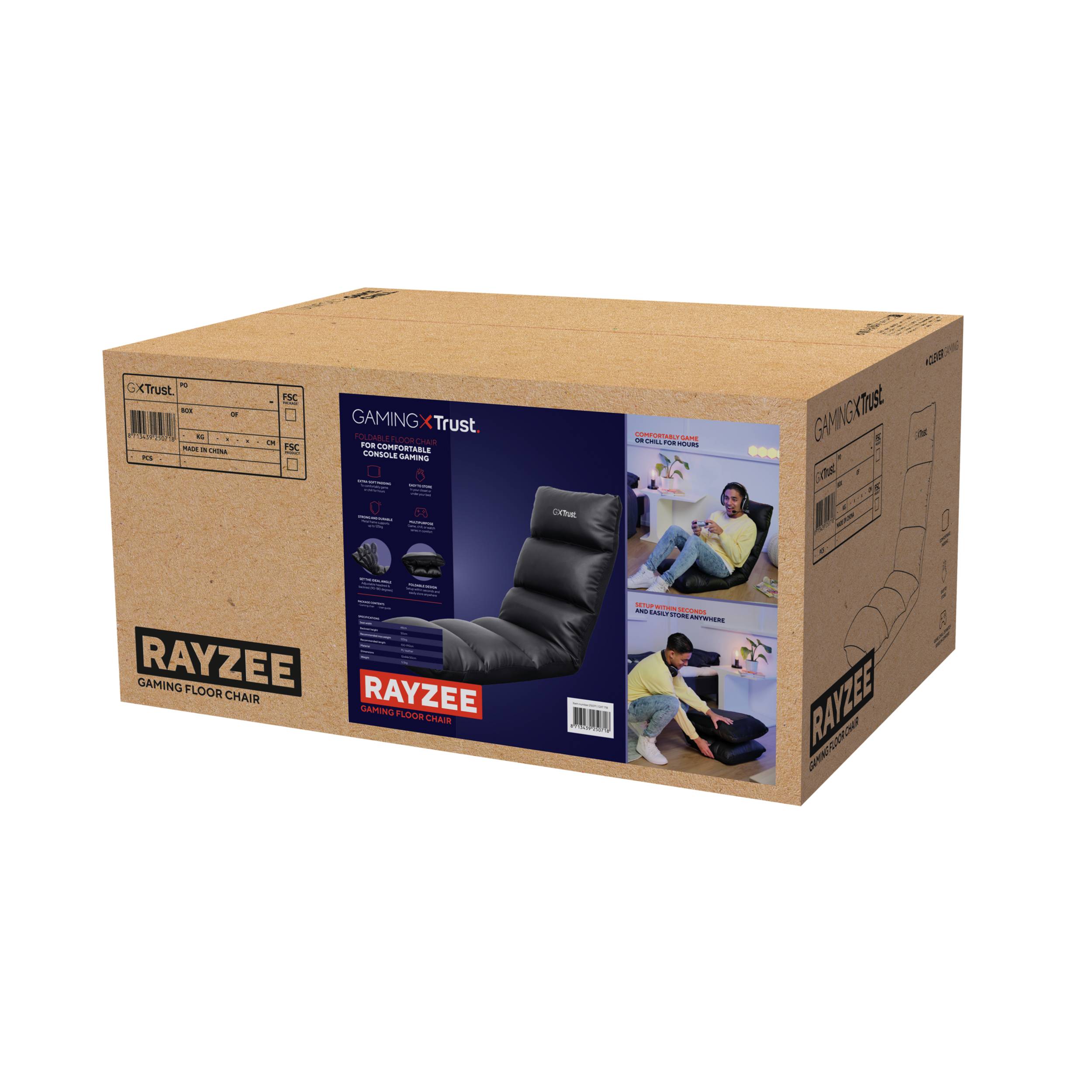 Rca Informatique - image du produit : GXT718 RAYZEE GAMING FLOOR CHAIR