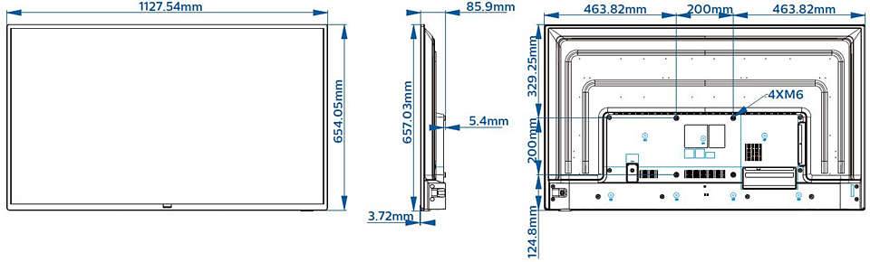 Rca Informatique - image du produit : 50BFL2114 50IN 127CM VA D-LED 3840X2160 350CD/M2 5000:1