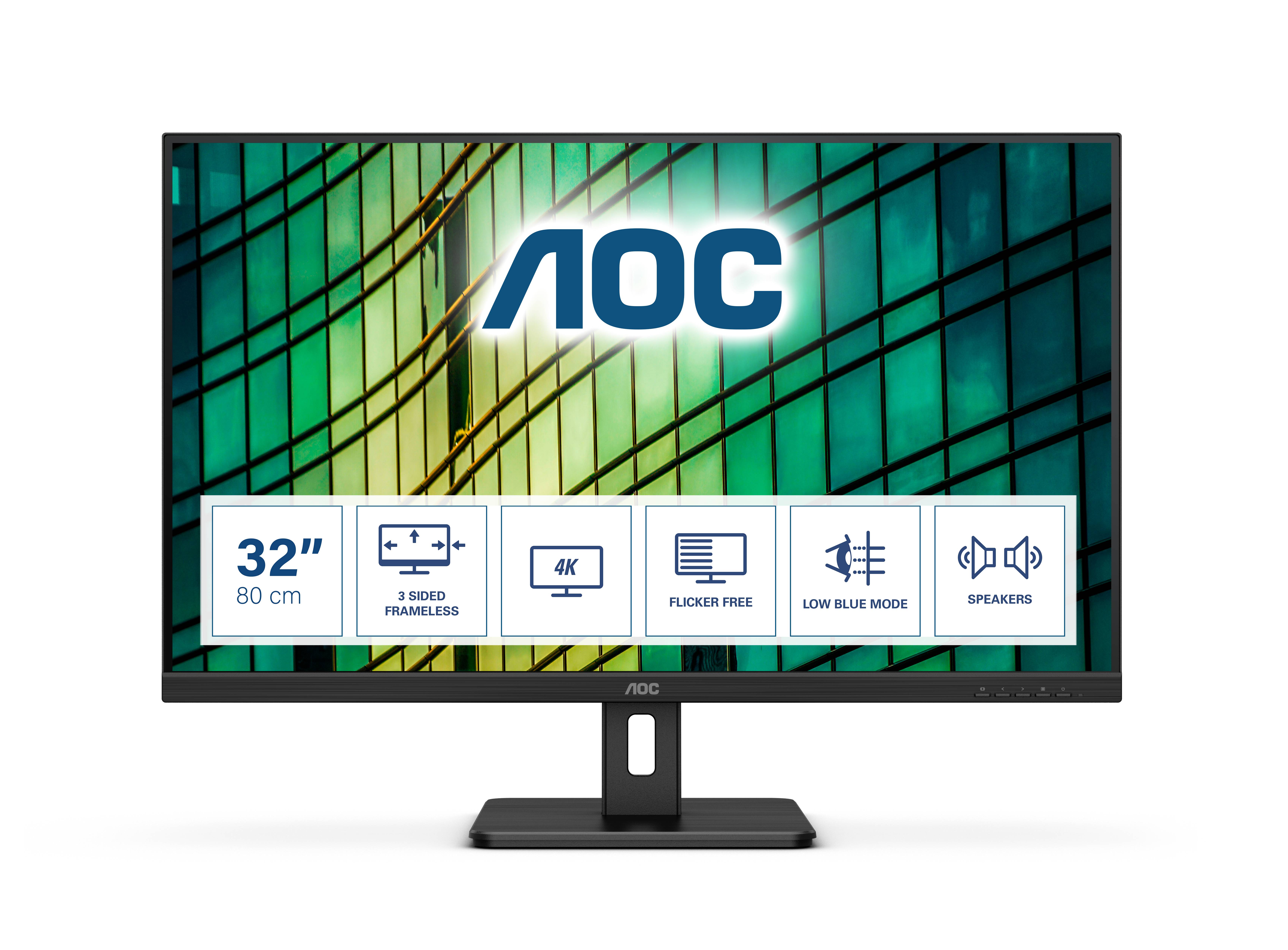 Rca Informatique - Image du produit : U32E2N 31.5IN VA 4K UHD 350CD/4MS/2HDMI/DP