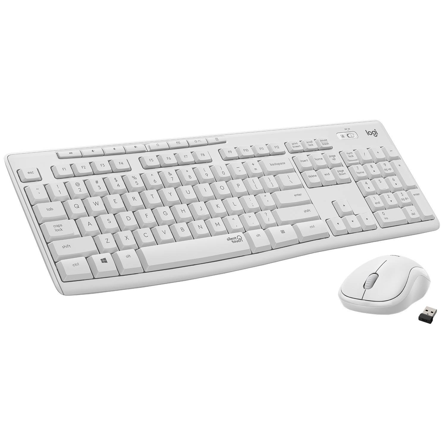 Rca Informatique - Image du produit : MK295 SILENT WIRELESS COMBO OFF WHITE - US INTL - INTNL