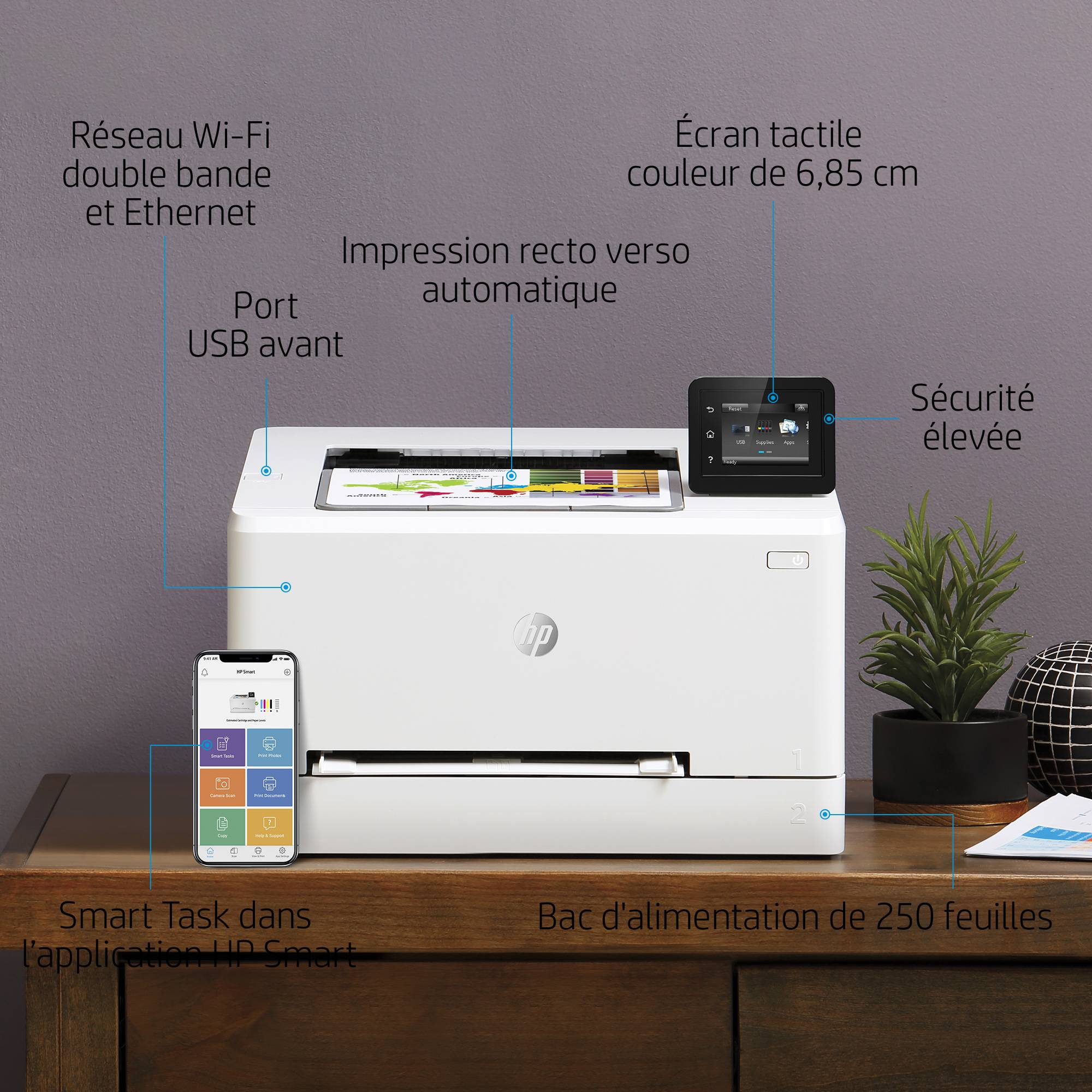 Rca Informatique - image du produit : LASERJET COLOR M255DW PRO 21PPM A4