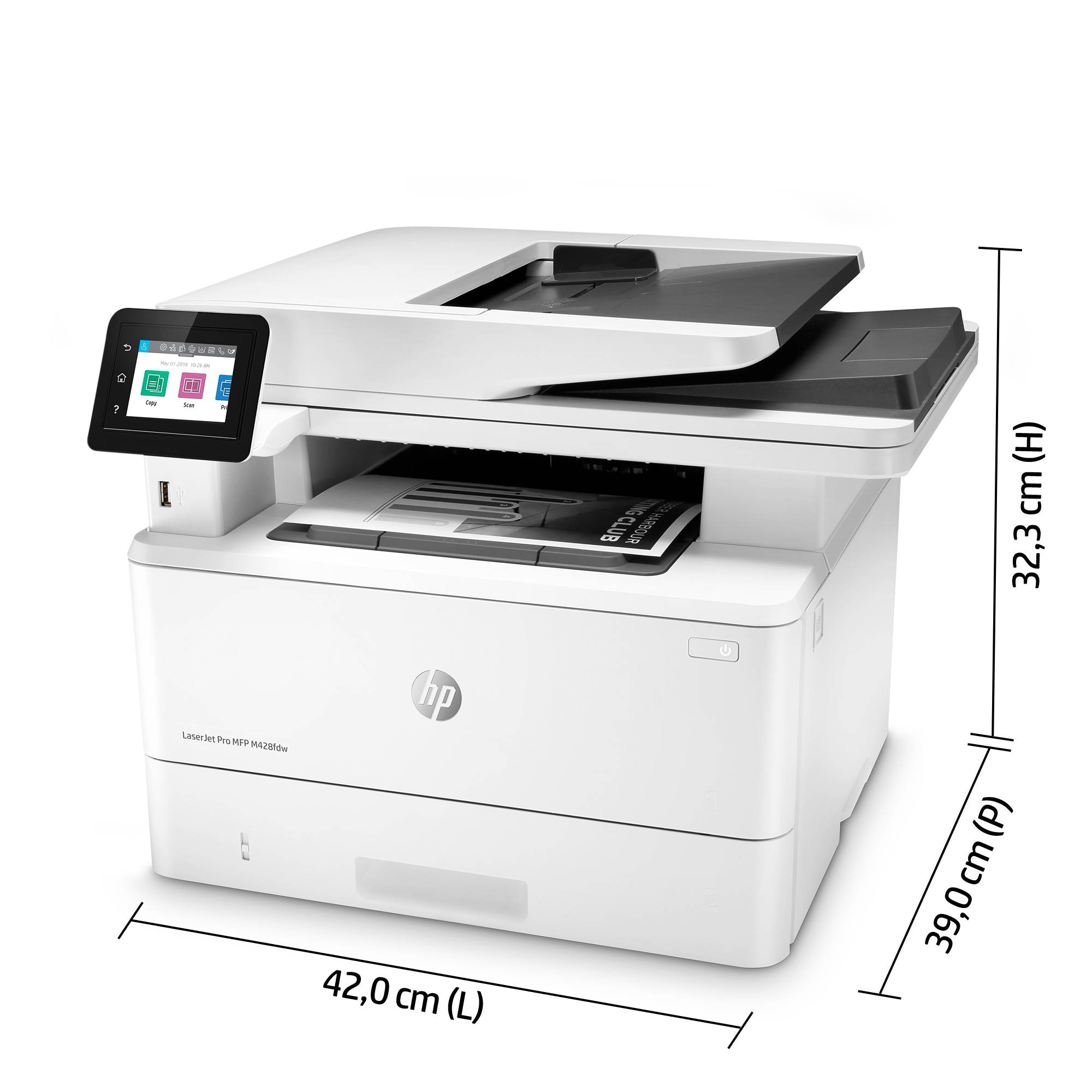 Rca Informatique - image du produit : LASERJET MFP M428FDW PRO 40PPM A4