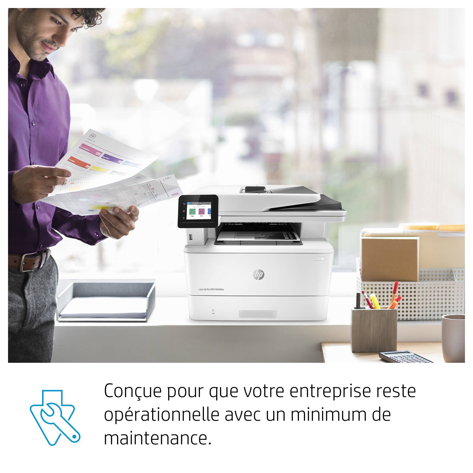 Rca Informatique - image du produit : LASERJET MFP M428FDW PRO 40PPM A4