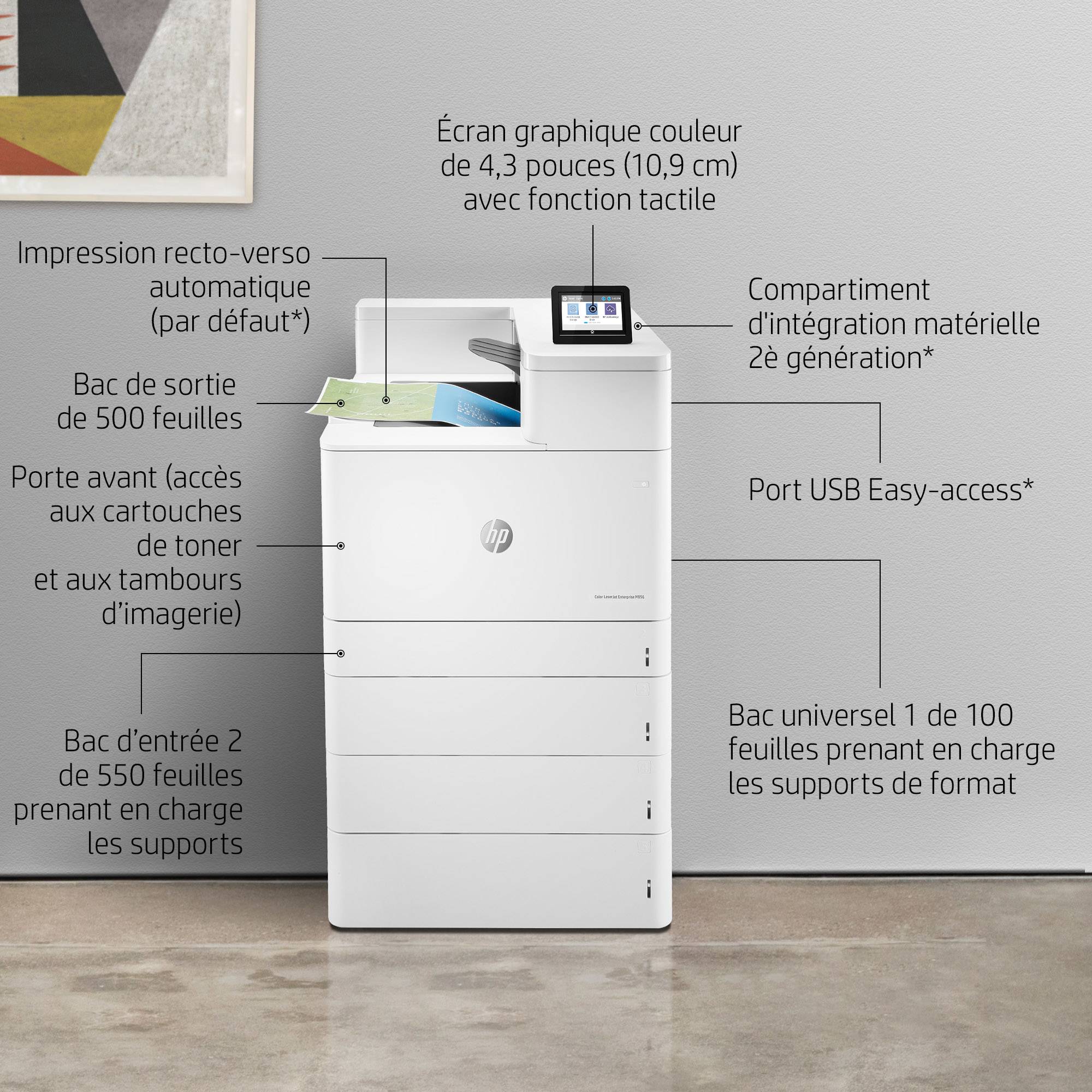 Rca Informatique - image du produit : LASERJET COLOR M856 ENTERPRISE 56PPM A3