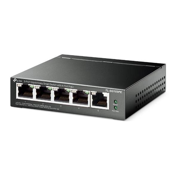 Rca Informatique - image du produit : 5-PRT GIGABIT EASY SMART SWITCH WITH 4-PORT POE+