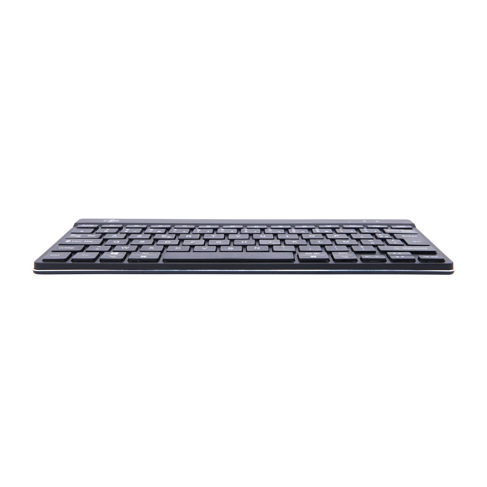 Rca Informatique - image du produit : COMPACT BREAK KEYBOARD AZERTY FR BLACK WIRED