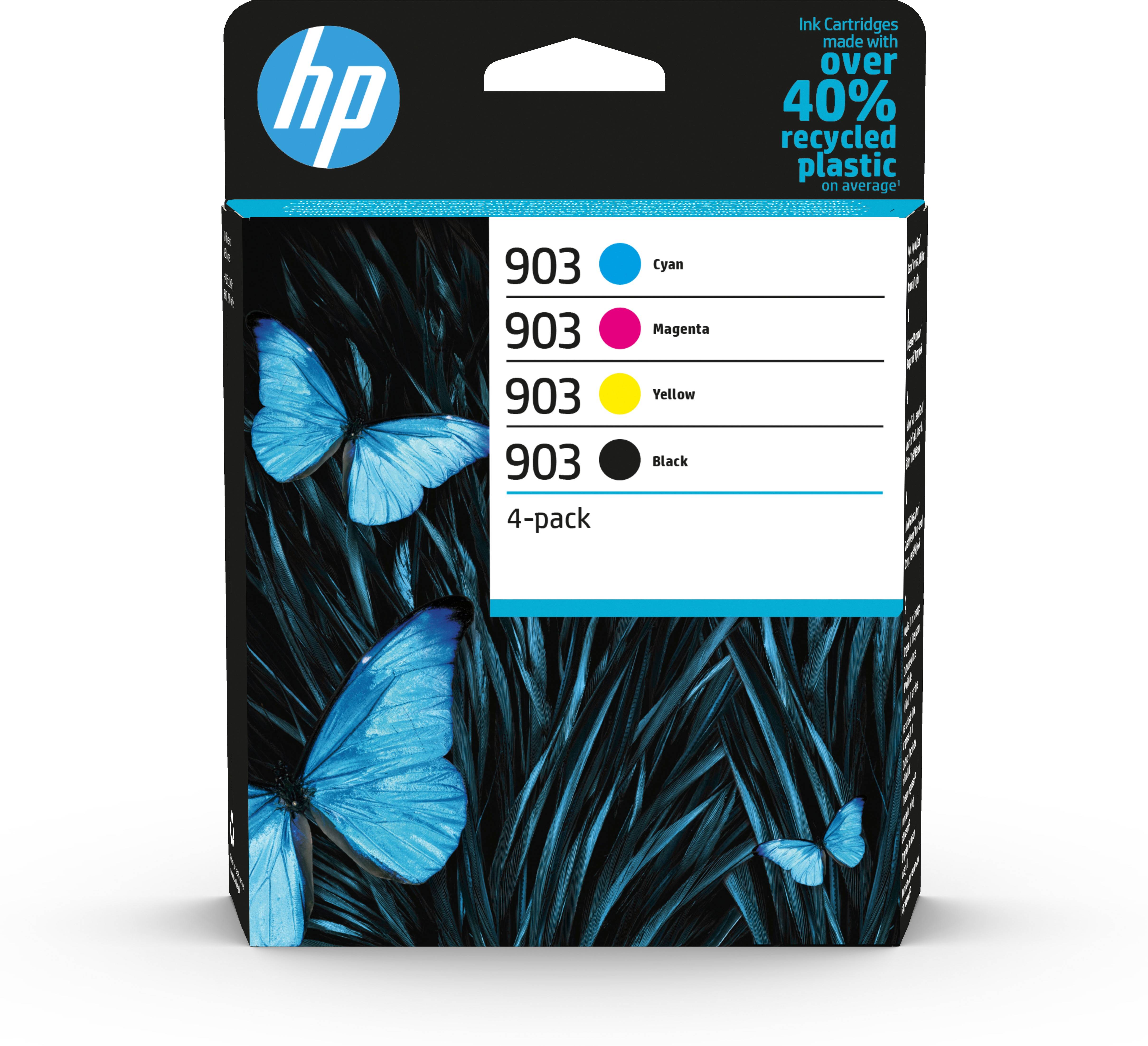 Rca Informatique - Image du produit : HP 903 CMYK ORIGINAL INK CARTRIDGE 4-PACK