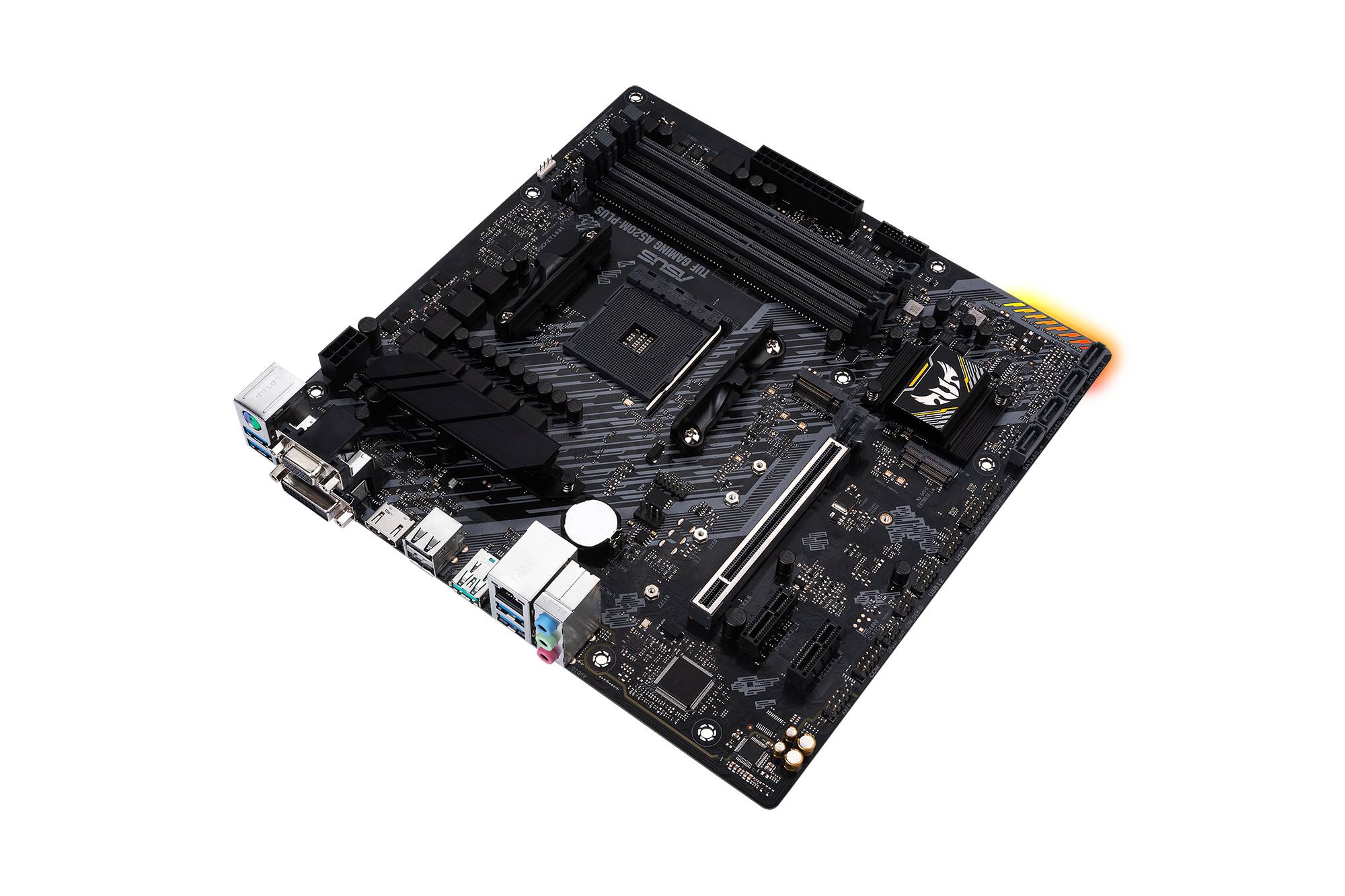 Rca Informatique - image du produit : TUF GAMING A520M-PLUS MATX +2GLN+U3.2+M2 SATA6+4XDDR4