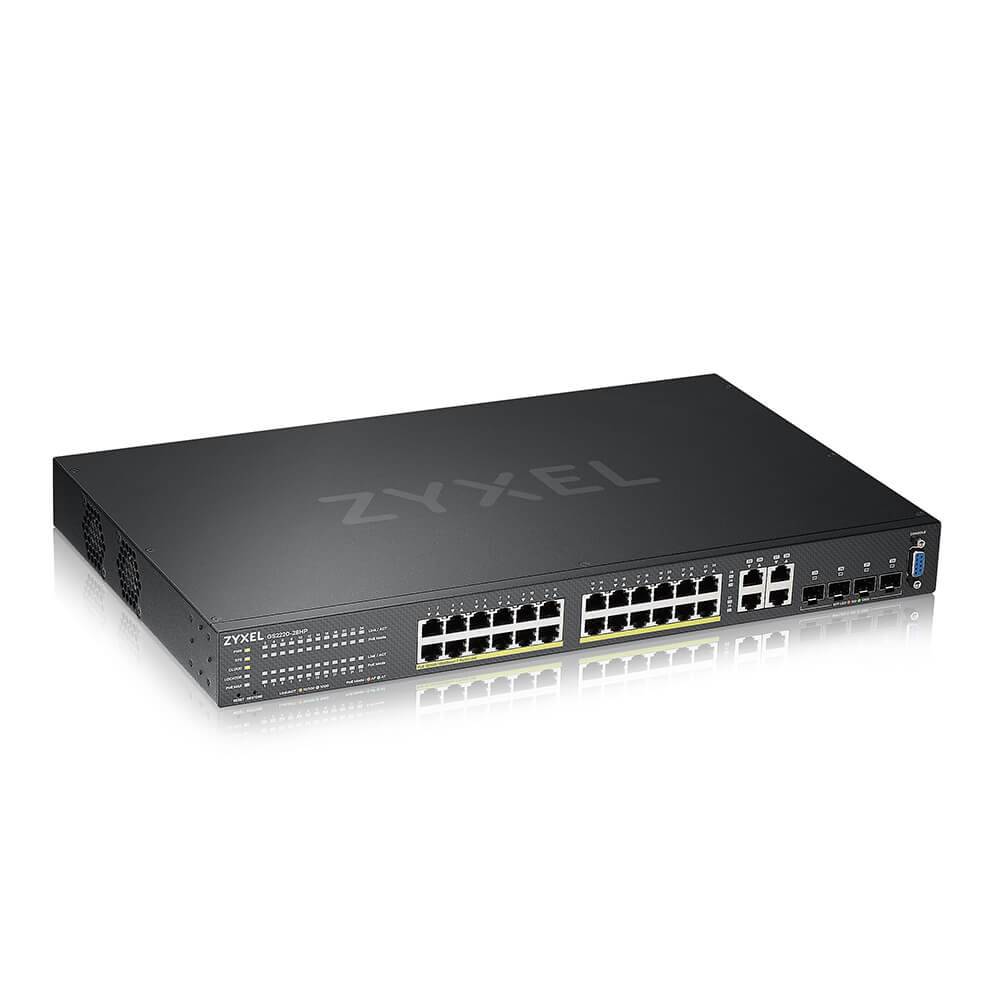 Rca Informatique - image du produit : GS2220-28HP 24 PORT GB L2 POE+ SWITCH